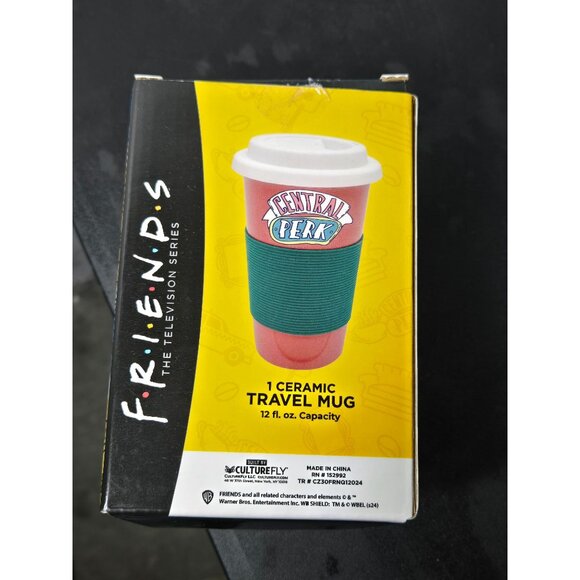 New Friends Central Perk Ceramic Travel Mug 12 fl. oz. CultureFly Exclusive Cup - Picture 2 of 10